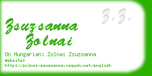 zsuzsanna zolnai business card